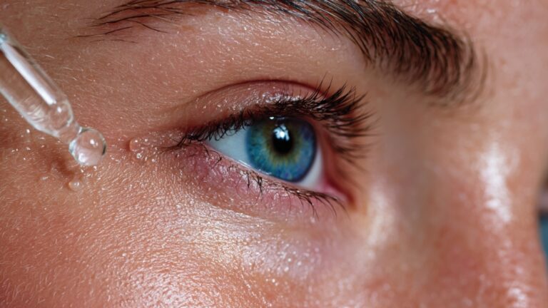 Devojka nanosi hijaluron serum na predeo oko očiju